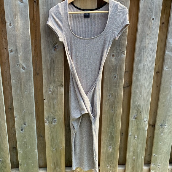 Grey Wrap Dress - Picture 5 of 5